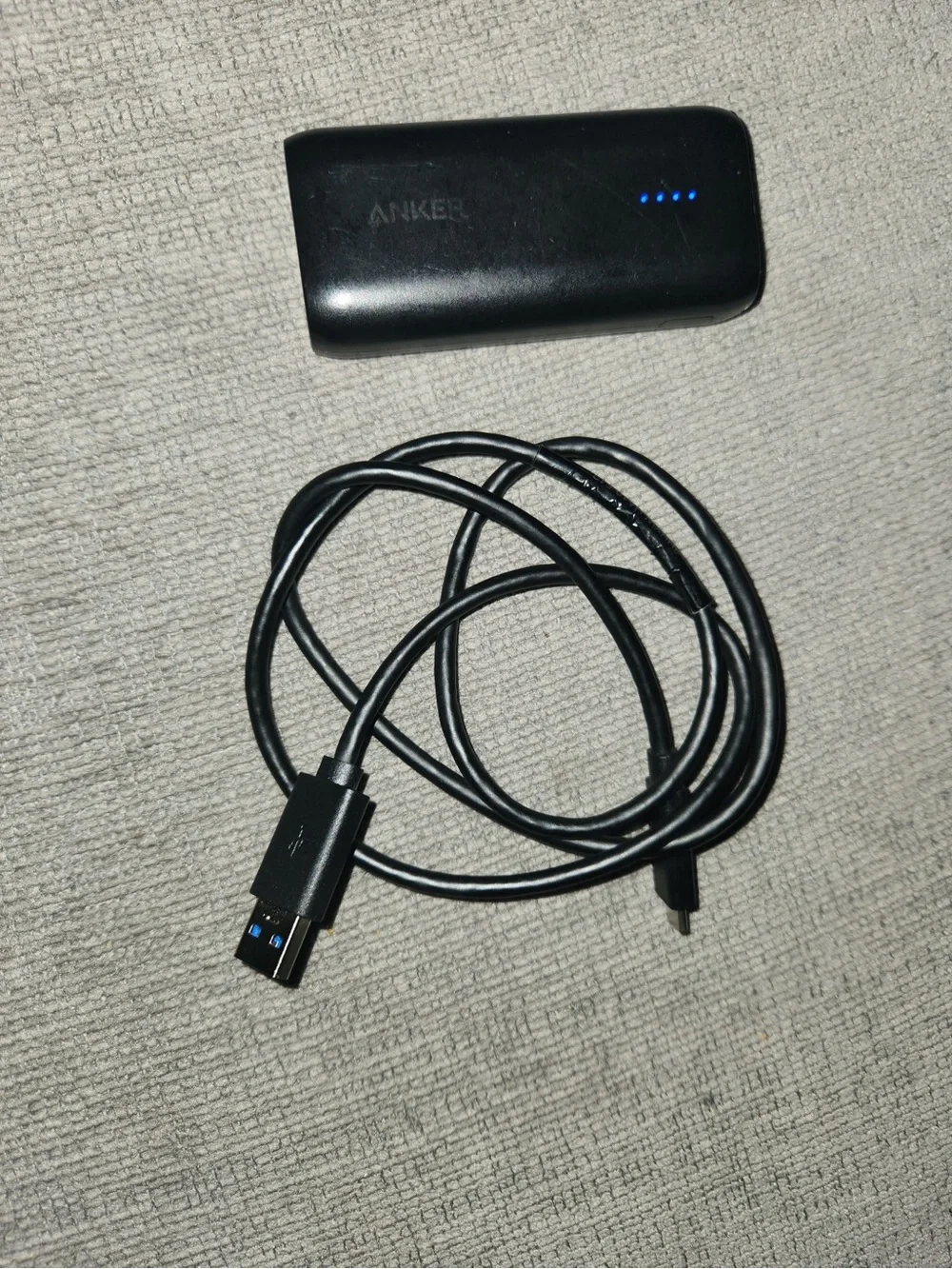 Anker 5,000mAh (5K) Power Bank, 12W, USB-C + USB-A Ports